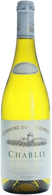 Вино  Domaine du Colombier  Chablis AOC  Домен дю Коломбье   Шабли 2022  750 мл