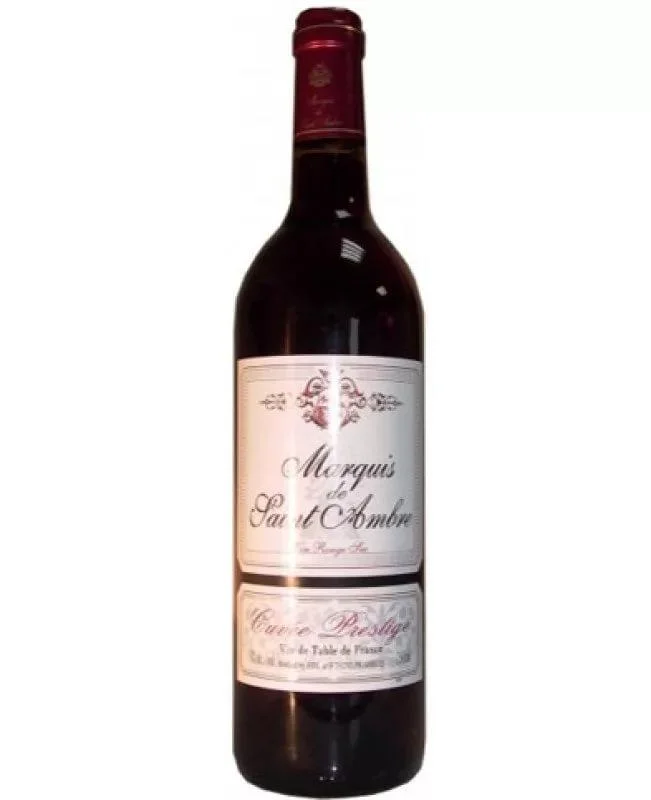 Вино  Marquis de Saint Ambre Cuvee Prestige   Маркиз де Сент-Амбр Кюве Престиж красное полусладкое 750 мл