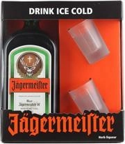 Ликер Jagermeister gift box with 2 glasses  700 мл