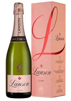 Шампанское  Lanson Le Rose Brut в подарочной коробке 750 мл 12,5%