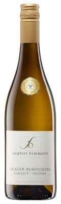 Вино SIEGBERT BIMMERLE GRAUER BURGUNDER QmP Kabinett Baden, Зигберт Биммерли Граубургундер КмП-Кабинетт, 2017, 0,75