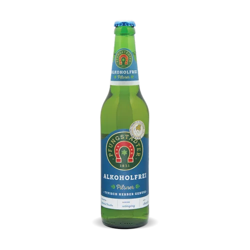 ПИВО Pfungstädter Pilsner Alkoholfrei  ПФУНГШТЕДТЕР ПИЛСНЕР БЕЗАЛКОГОЛЬНОЕ  стекло 500 мл