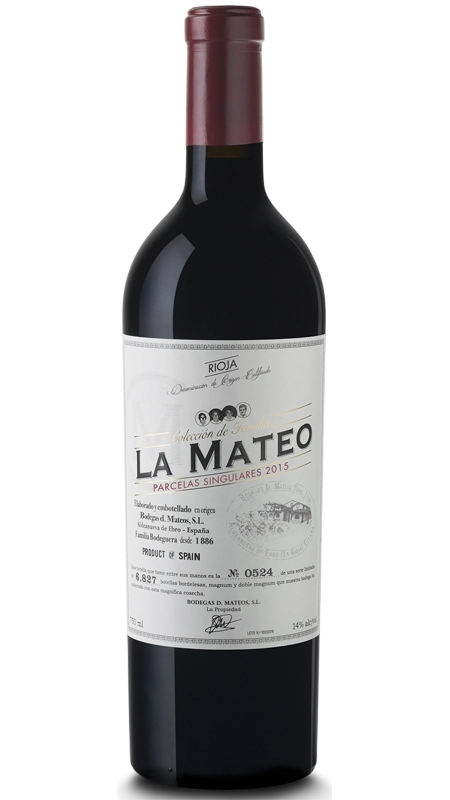 Вино  La Mateo Coleccion de Familia Parcelas Singulares    2015  750 мл