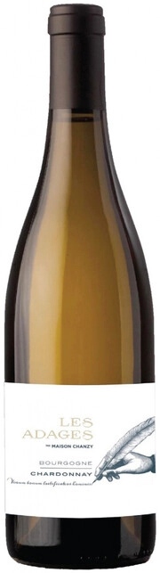 Вино Chanzy  Les Adages Chardonnay Bourgogne AOC  2018 750 мл