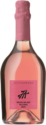 Игристое вино Setteanime Prosecco DOC Millesimato Rose Brut  2020 750 мл