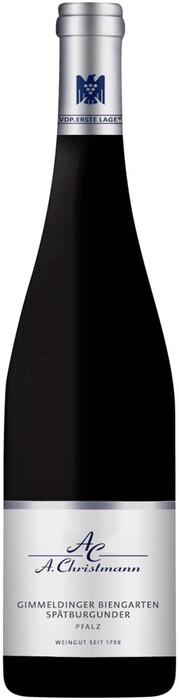 Вино A. CHRISTMANN  GIMMELDINGER BIENGARTEN SPATBURGUNDER red dry  2018 750 мл