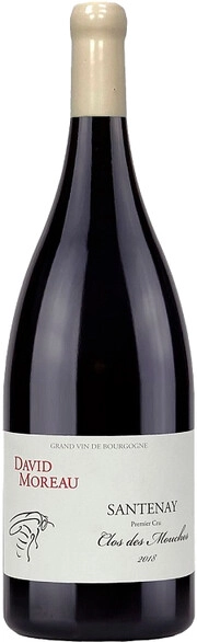 Вино David Moreau  Santenay 1-er Cru Clos des Mouches AOC   2019 1500 мл