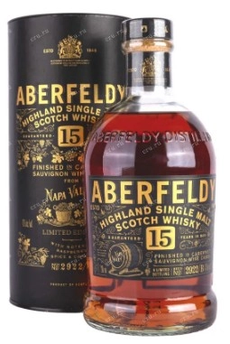 Виски Aberfeldy 15 Years Old Limited Edition in tube 700 мл