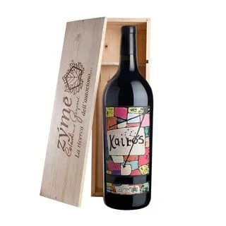 Вино Zyme di Celestino Gaspari, Veneto IGP Kairos   Кайрос  в деревянной коробке  2018 1500 мл