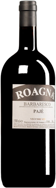 Вино Roagna Barbaresco Paje Vecchie Viti DOCG  Роанья  Барбареско  Пайе Веккье Вити 2015 1500 мл