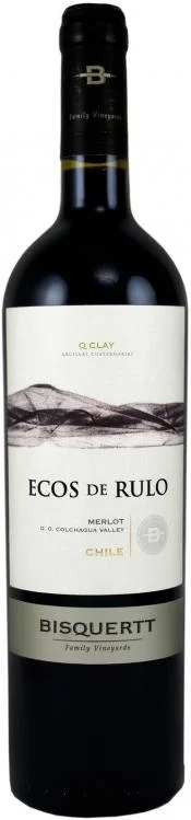 Вино Bisquertt  Ecos de Rulo  Merlot  Экос де Руло  Мерло  2010  750 мл