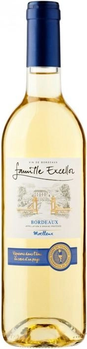 Вино  Famille Excellor  Blanc Moelleux Bordeaux AOP  750 мл