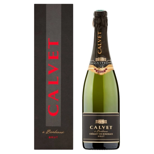 Игристое вино Calvet  Cremant de Bordeaux AOP Brut  gift box  750 мл