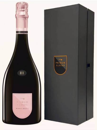 Игристое вино Фанагория   Primum Alveus Rose Brut Примум  Альвеус  Розе  брют  п/у 2019  750 мл  11 %