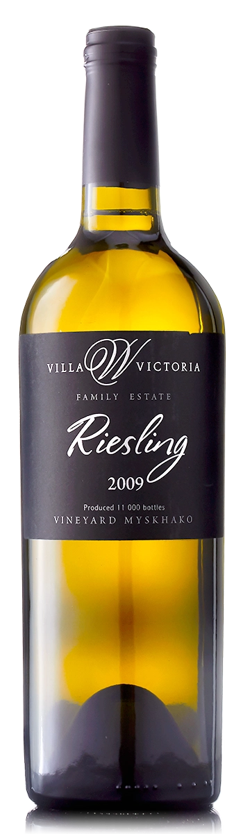 Вино  Вилла Виктория  Рислинг  резерв 2009  750 мл