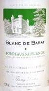 Вино Blanc de Barat Bordeaux AOC  2016  750 мл