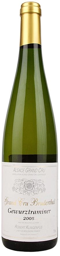 Вино Klingenfus AOC Alsace Gewurztraminer Bruderthal Grand Cru Клингенфус AOC Эльзас Гевюрцтраминер Брудерталь Гран Крю 2016 750 мл