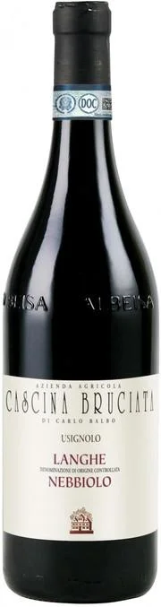 Вино Cascina Bruciata Usignolo Nebbiolo Langhe DOC Кашина Бручата Усиньоло Неббиоло Ланге 2019 750 мл