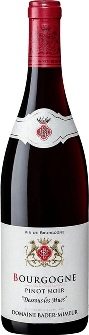Вино Bader-Mimeur  Dessous les Mues Pinot Noir Bourgogne AOC  2018 750 мл
