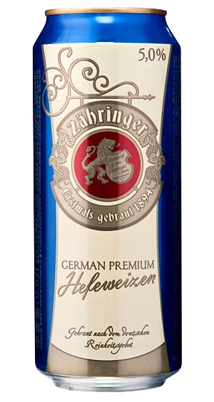 Пиво ZAHRINGER Hefeweizen 500 мл