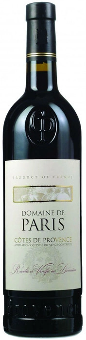Вино Domaine de Paris" Rouge  Cotes de Provence AOC    750 мл