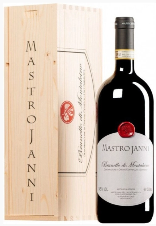 Вино Mastrojanni, Brunello di Montalcino DOCG 2018 wooden box 1500 мл