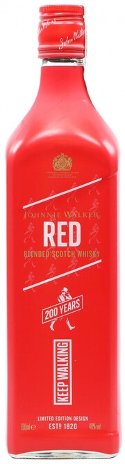 Виски Johnnie Walker   Red Label Limited Edition  design 200 Years Keep Walking  700 мл