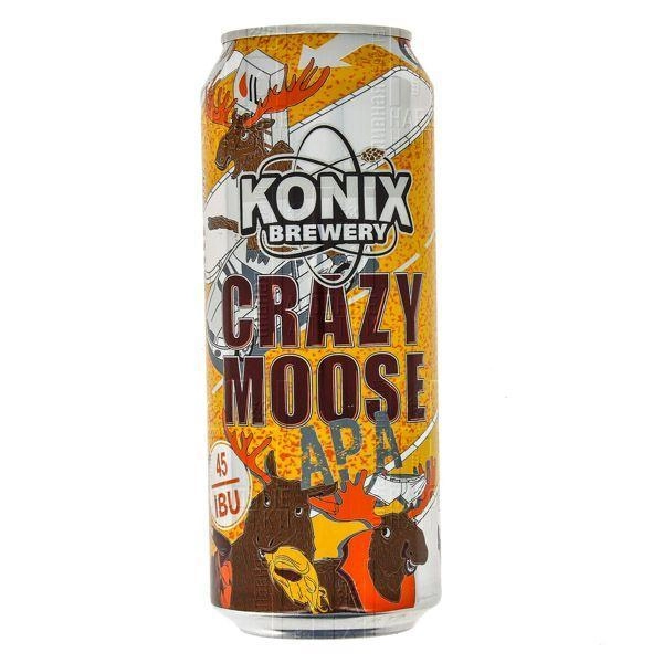 Пиво Konix АPA Crazy Moose/Коникс "АПА Сумасшедший Лось" 500 мл ж/б