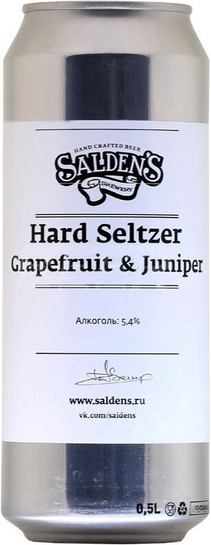 Пиво Saldens Hard Seltzer Peach & Cherry  Салденс Хард Зельцер Персик Вишня 500 мл
