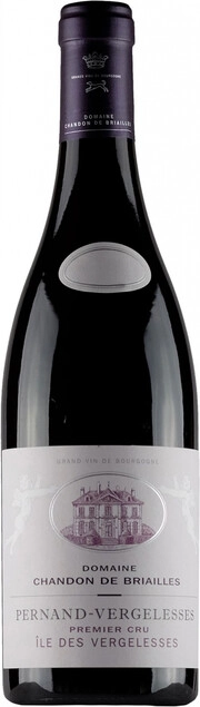 Вино Domaine Chandon De Briailles Pernand Vergelesses Ile Des Vergelesses red 2018 750 мл  14,5%