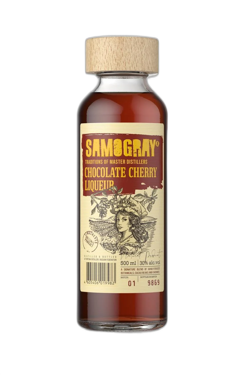 Ликер десертный Самограй Шоколад-Вишня  500 мл  30%
