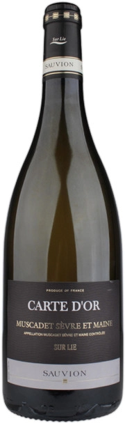 Вино Sauvion  Carte d'Or Muscadet Sevre et Maine Sur Lie АОC  Совион  Карт д'Ор Мюскаде Севр э Мэн Сюр Ли 2018 750 мл