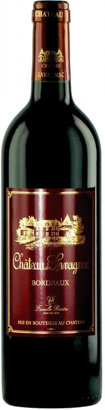 Вино Maison Riviere et Fils Château de Lavagnac Bordeaux Мэзон Ривьер э Фис Шато Лаваньяк Бордо 2015 375 мл