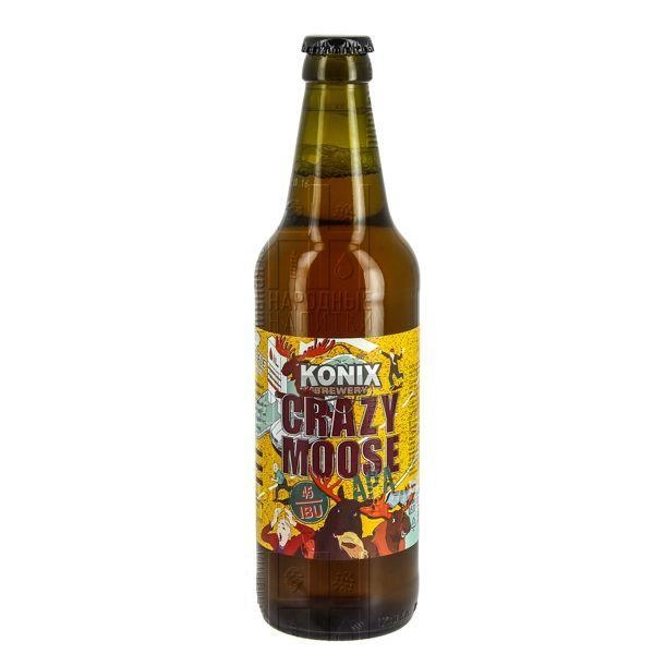Пиво Konix АPA Crazy Moose/Коникс "АПА Сумасшедший Лось" 500 мл