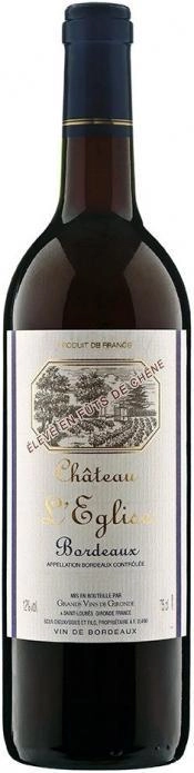 Вино Chateau l'Eglise  Bordeaux AOC  2022 750 мл 12%
