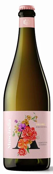 Игристое вино Muscandia Deliri Ancestral Rosado Extra Brut  2022  750 мл