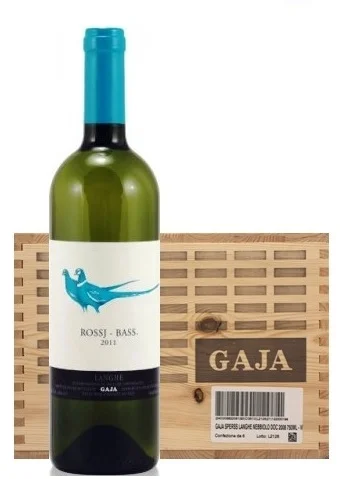 Набор  белых  вин  Gaja Altenidi Brassica 2016 + 1 x Rossj-Bass 2017 + 1 x Gaia&Rey 2016   в деревянном ящике   3  шт х  750 мл