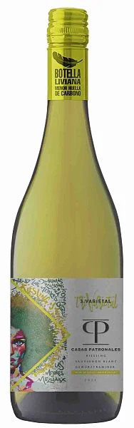 Вино Casas Patronales 3. Varietal Sauvignon Blanc-Riesling-Gewurztraminer 2025  750 мл