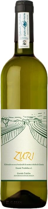 Вино Txomin Etxaniz Zuri Тчомин Этчанис, Зури, 2017г. 750мл.