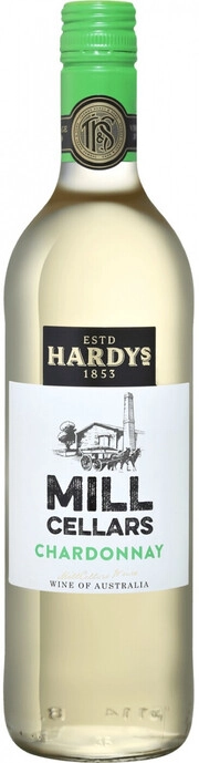Вино Hardys   Mill Cellars Chardonnay  2021 750 мл