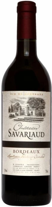 Вино Chateau Savariaud Bordeaux AOC  2012 750 мл