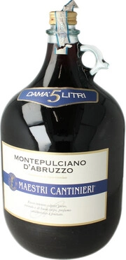 Вино Caldirola Maestri Cantinieri  Montepulciano d'Abruzzo  Маэстри Кантиньери Монтепульчано д'Абруццо красное   полусухое 5000  мл 12,5 %
