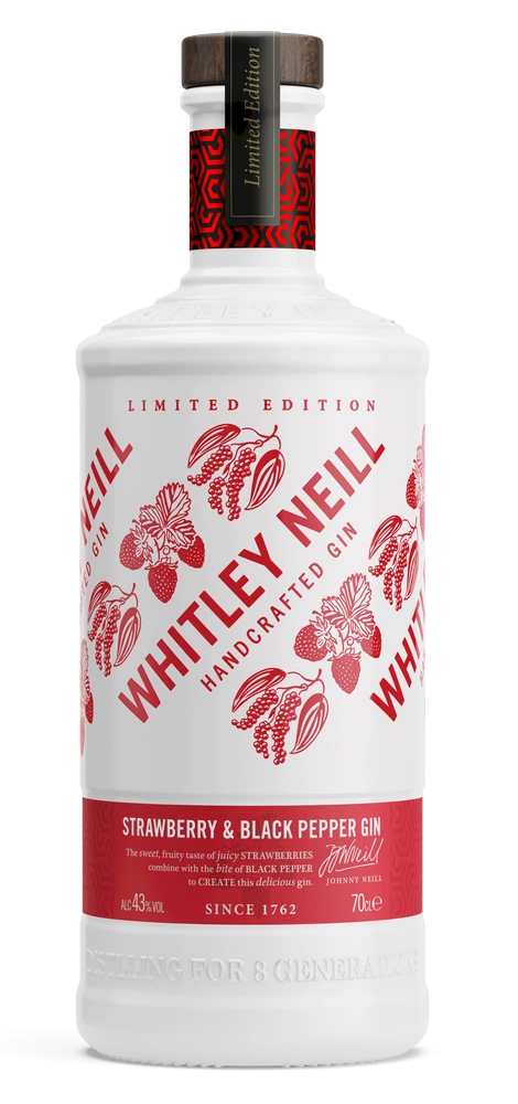 Джин   Whitley Neill   Strawberry & Black Pepper Gin   700 мл