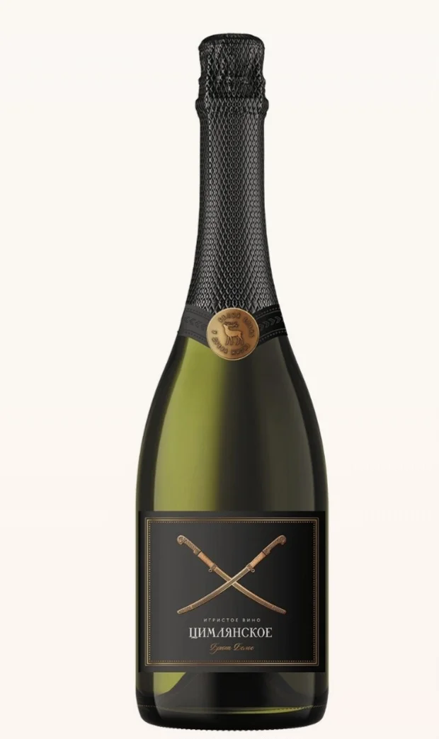 Вино игристое  Цимлянское белое Брют 750 мл