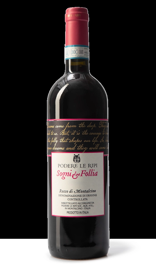 Вино Podere Le Ripi SOGNI E FOLLIA ROSSO DI MONTALCINO DOC  2019 750 мл  13,5%