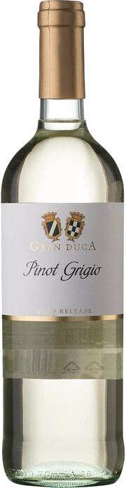 Вино  Botter  Gran Duca Pinot Grigio   Гран Дука   Пино Гриджио   750 мл