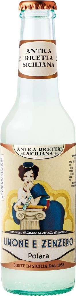 Тоник безалкогольный  Polara, Antica Ricetta Siciliana Limone e Zenzero   Полара Антика Ричетта Сицилиана  Лимоне Э Зензеро   275 мл