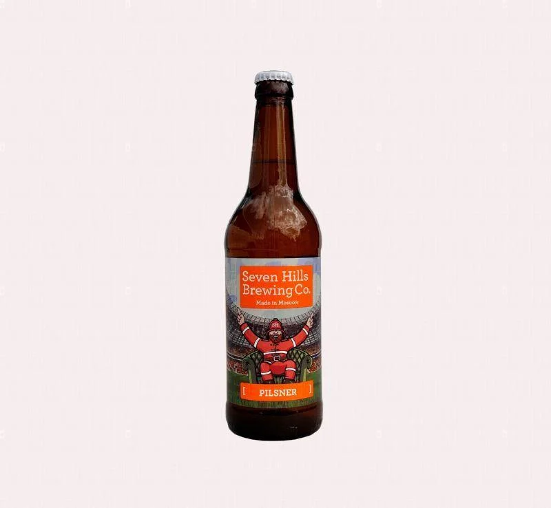 Пиво Seven Hills Pilsner/Севен Хиллс "Пильзнер" 500 мл