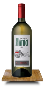 Вино Большая Ялта Шардоне белое сухое 1000 мл 13 %