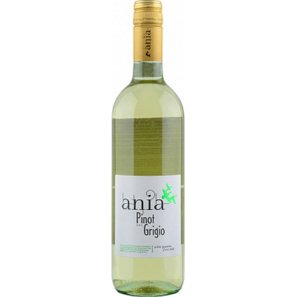 Вино  Ania  Pinot Grigio. Delle Venezie  Аниа  Пино Гриджио.Делле Венецие  750 мл 12 %